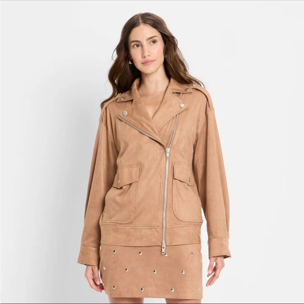 Stylish Tan Women's Utility Jacket